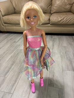 Barbie best fashion friend blonde tie dye princess doll multicolor,28 inch height