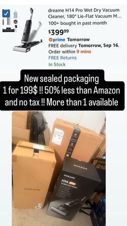 Wet Dry Vacuum Cleaner, 180° Lie-Flat Vacuum Mop, 140°F Washing and Fast Hot Air Drying, Powerful 18kPa Suction Floor Cleaner Machine, Easy GlideWheel