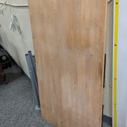 IKEA BUTCHER BLOCK TABLE. 