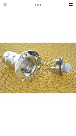 Boat Deck Fill 1-1/2” Stainless Steel Diesel/Water/Gas/Waste