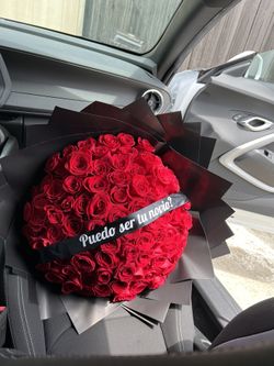 75 Roses Flower Arrangement, Valentine’s Day Bouquet Ramo 