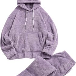 Fuzzy Fleece Loungewear Set