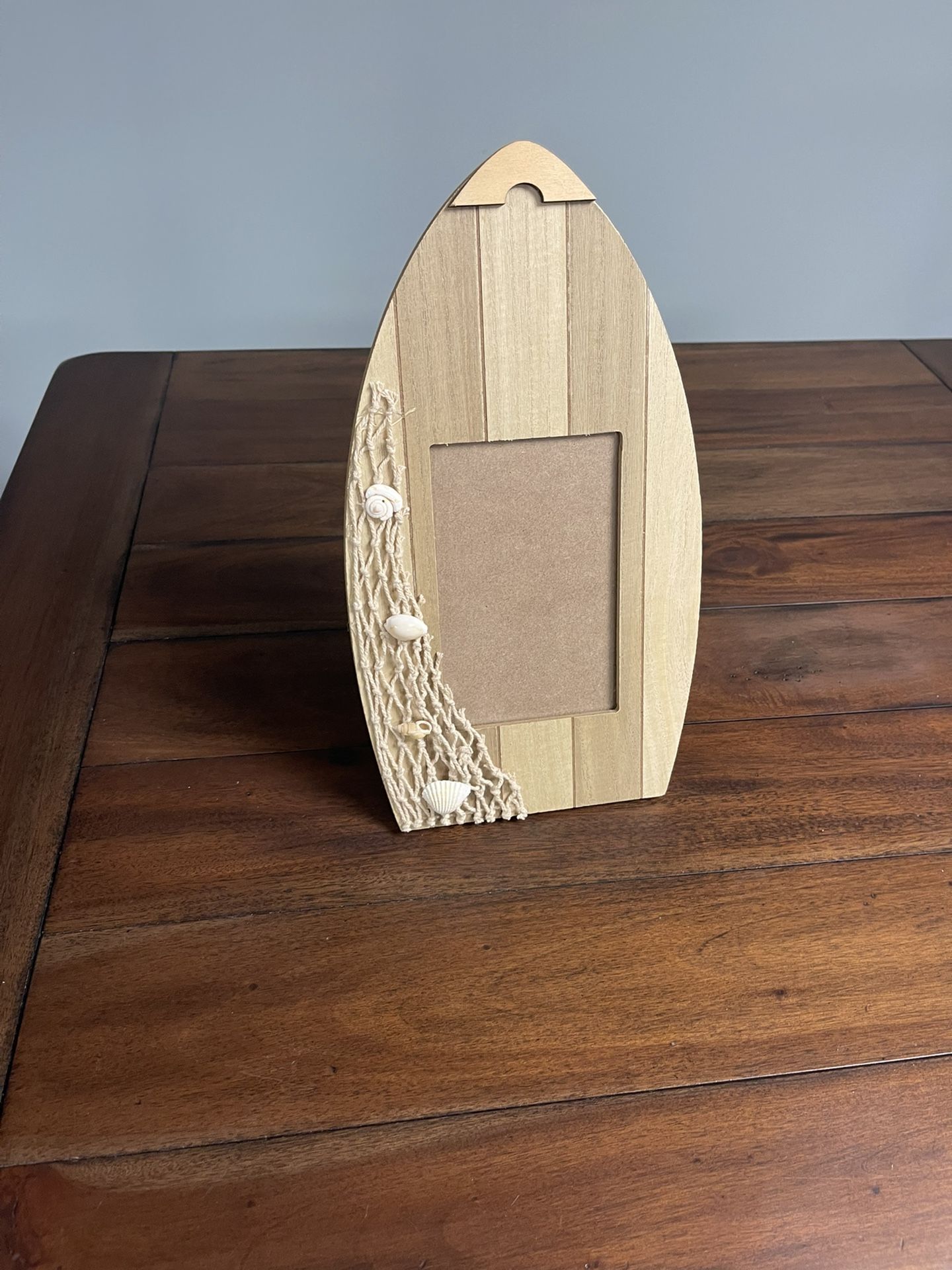 Wooden Surfboard Picture Frame