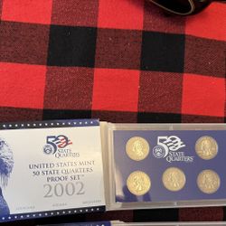 US Mint 50 State Quarters  One Set Of Five Coins Each