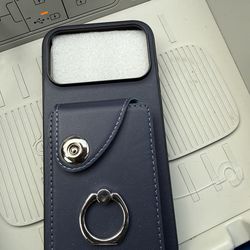 iPhone 17 pro max blue wallet case
