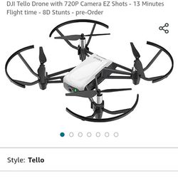 Tello Drone With 720p Camera And 3 Batteries 
