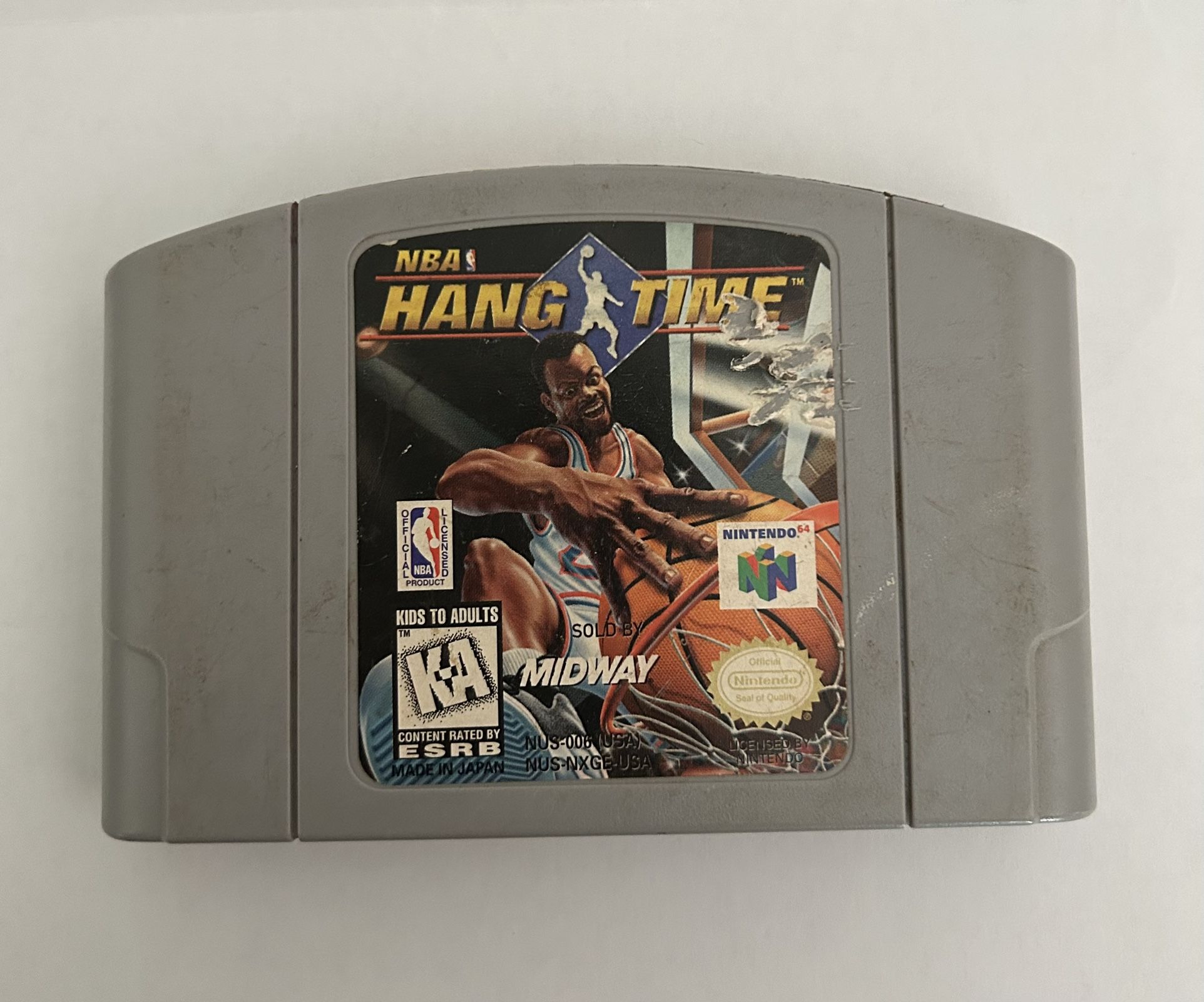 NBA Hang Time Nintendo 64 1997 Has Tape On The Back Used