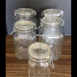Sealed Glass Jars 