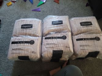 Depends underwear XL