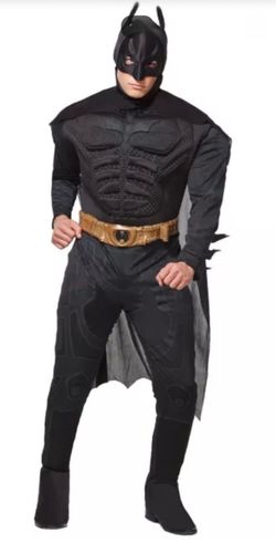 Rubies DC Comics The Dark Knight Rises Deluxe Muscle Chest Batman Costume for adults sz xl