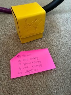 Pokémon cards with Case