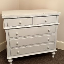 Powder Blue Solid Wood Dresser