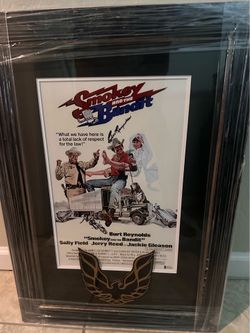 Smokey & the Bandit- Burt Reynolds signed movie poster