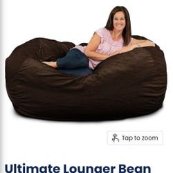 6-foot Brown Beanbag