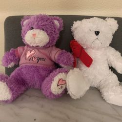 Teddy Bears Both (2 for 1.50) 12” & 11”