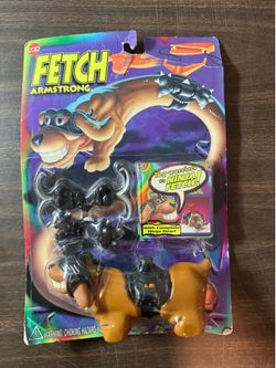Fetch Armstrong (Ninja Fetch) Action Dog Vintage 1994 CAP Toys New Sealed Vhtf