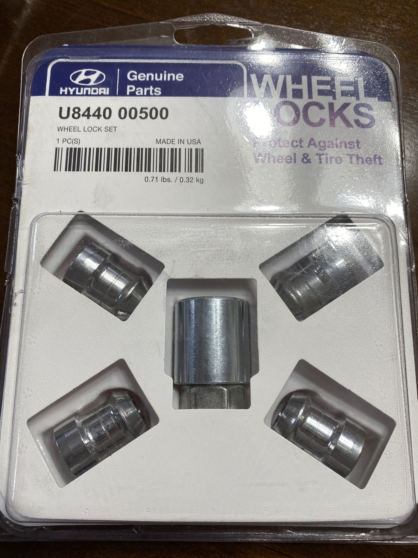 Hyundai Wheel Lock Kit OEM Genuine Part # U844000500
