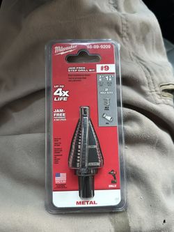 Milwaukee #9 Jam-Free Step Drill Bit