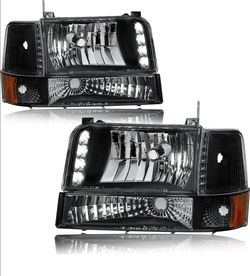 1992–1996 Ford F150/F250/F350/Bronco Headlights – Pair – $70