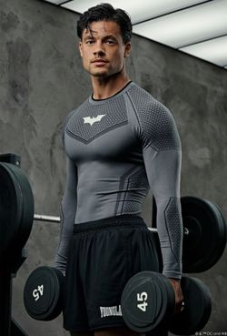 YoungLA Batman Compression Shirt Longsleeve