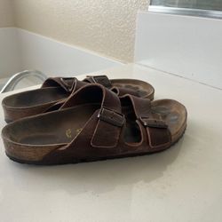 Mens Leather Birkenstock Sandals Size 42