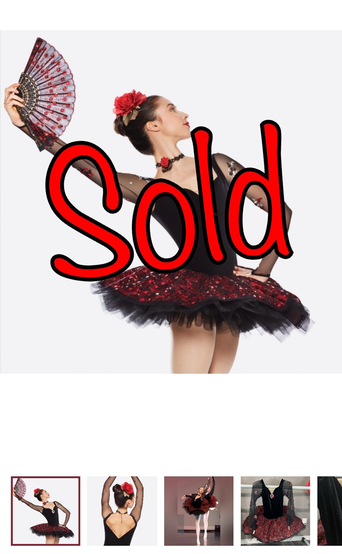 Revolution Dancewear CARMEN RC18545. AS Including fan, choker, hairpiece & bag