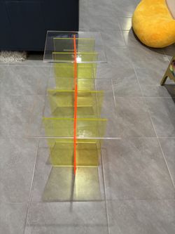Neon Lucite Vintage End Tables