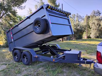 Dump trailer trailas
