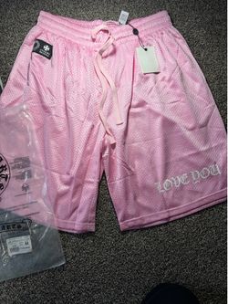 Chrome hearts pink jersey shorts size m