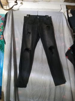 Hollister Black Distressed Skinny Jeans