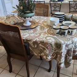 Beautiful Wood Dining Table With 6 Chairs 