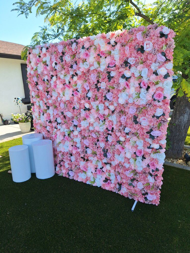 Flower Wall Backdrop 🥂🎊💐