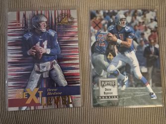 Drew Bledsoe Football Cards Lot of 2