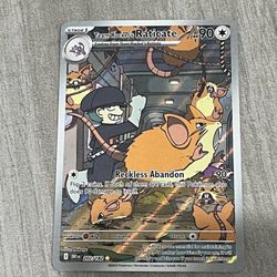 Team Rocket's Raticate 202/182 Sv10: Destined Rivals Holo