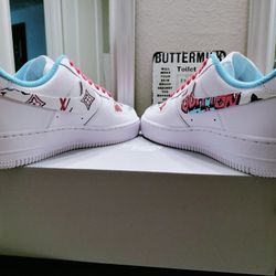 Nike Air Force 1s. Louis Vuitton Custom Design