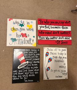 Dr. Seuss wall canvas
