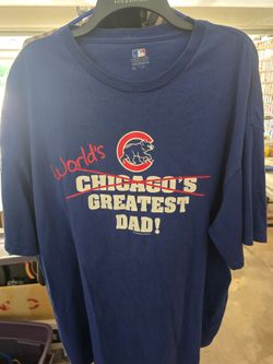Chicago Cubs World's Greatest Dad XL T-Shirt
