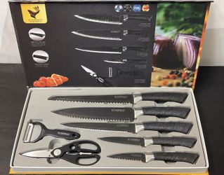 Brand New 6-Piece Kitchen Knife Set w/ Case