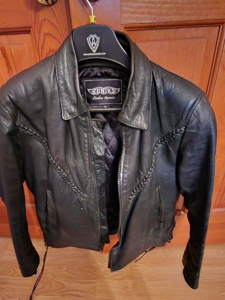 Ladies Leather Riding Jacket