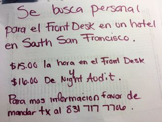 Solamente personas responsables y serias.