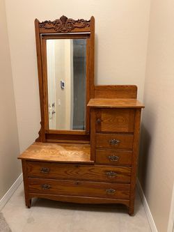Antique dresser with mirror