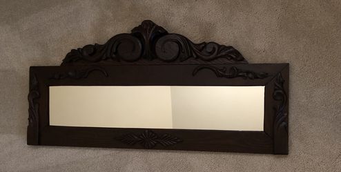 Antique Mirror. 48 inches Wide By 18 inches Tall