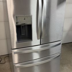 Whirlpool 26 cu. ft. 4-Door Refrigerator – Stainless Steel – Excellent Condition