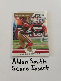 Aldon Smith San Francisco 49ers All-Pro LB Score Short Print Insert Card.