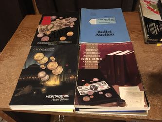 HUGE LOT OF 20 HERITAGE COIN CATALOGS NUMISMATIC AUCTIONS BULLET 90-95