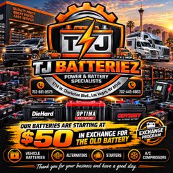 $50 vehicle batteries