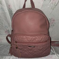 Pink Backpack Purse 