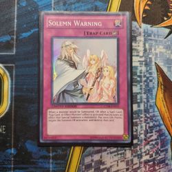 Yugioh Solemn Warning Super Rare CT08