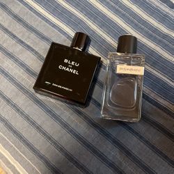 bleu de chanel edp, ysl edt,