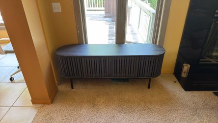 Tv console stand grey color - good condition